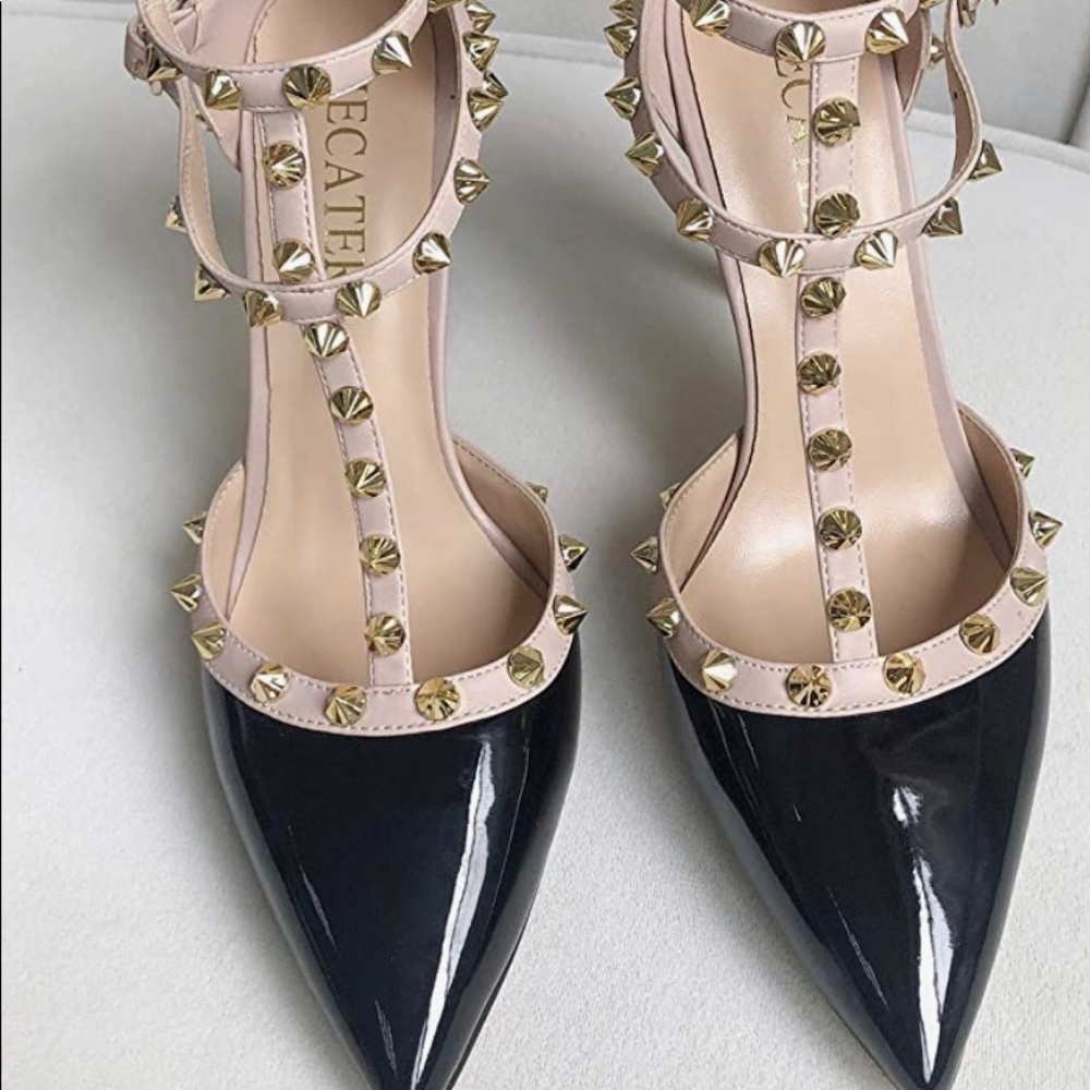 NWT Ankle Strap Heels for Women Stilettos Pumps, SURPRISE GIFT INCLUDED - Picture 8 of 9